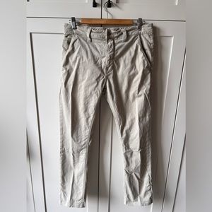 NUDIE chino pants SLIM ADAM ‘sand’ sz 32x32